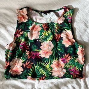 Hawaiian Floral Crop Top
